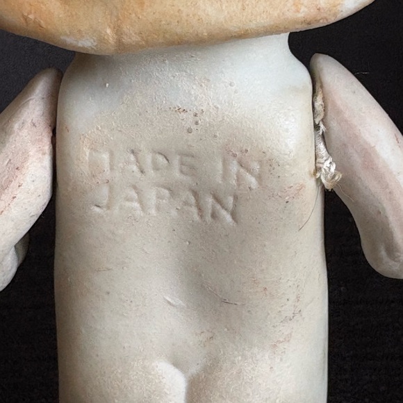 Porcelain Bisque 6.75” Doll With Jointed Shoulders, Japan - 1930's - Picture 5 of 10